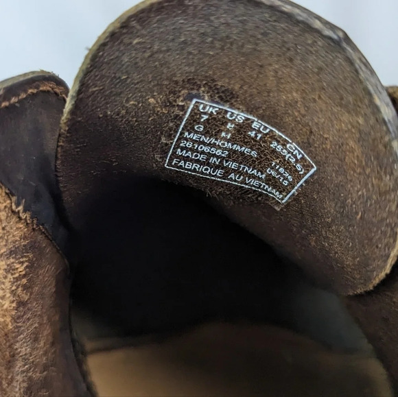 Clarks 8 Originals Desert Chukka Boots Brown Leather Beeswax Lace Up Dress Shoes - Picture 11 of 12